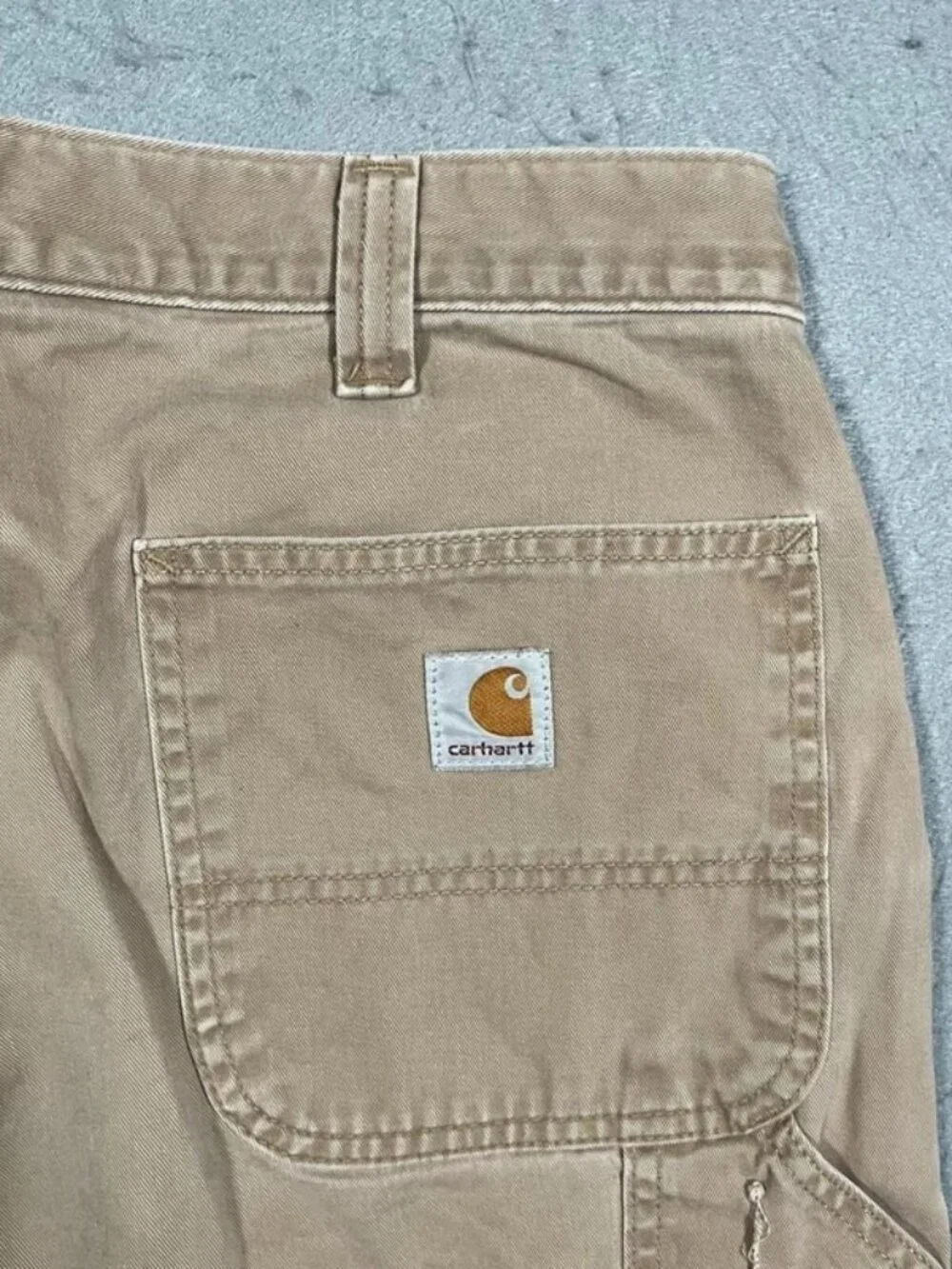 Carhartt Light Brown Carpenter Shorts Workwear W36 I10